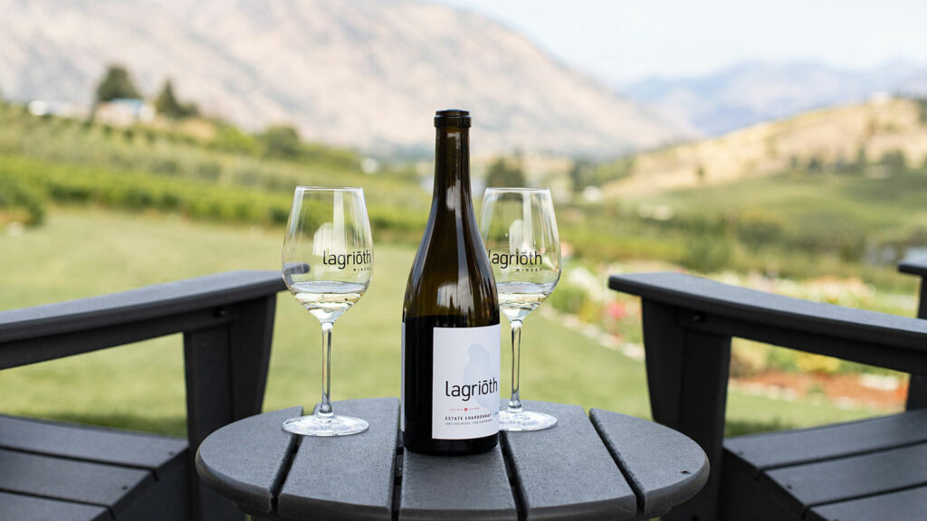 Lagriōth estate wines from Chelan Valley Farms Manson wine tasting